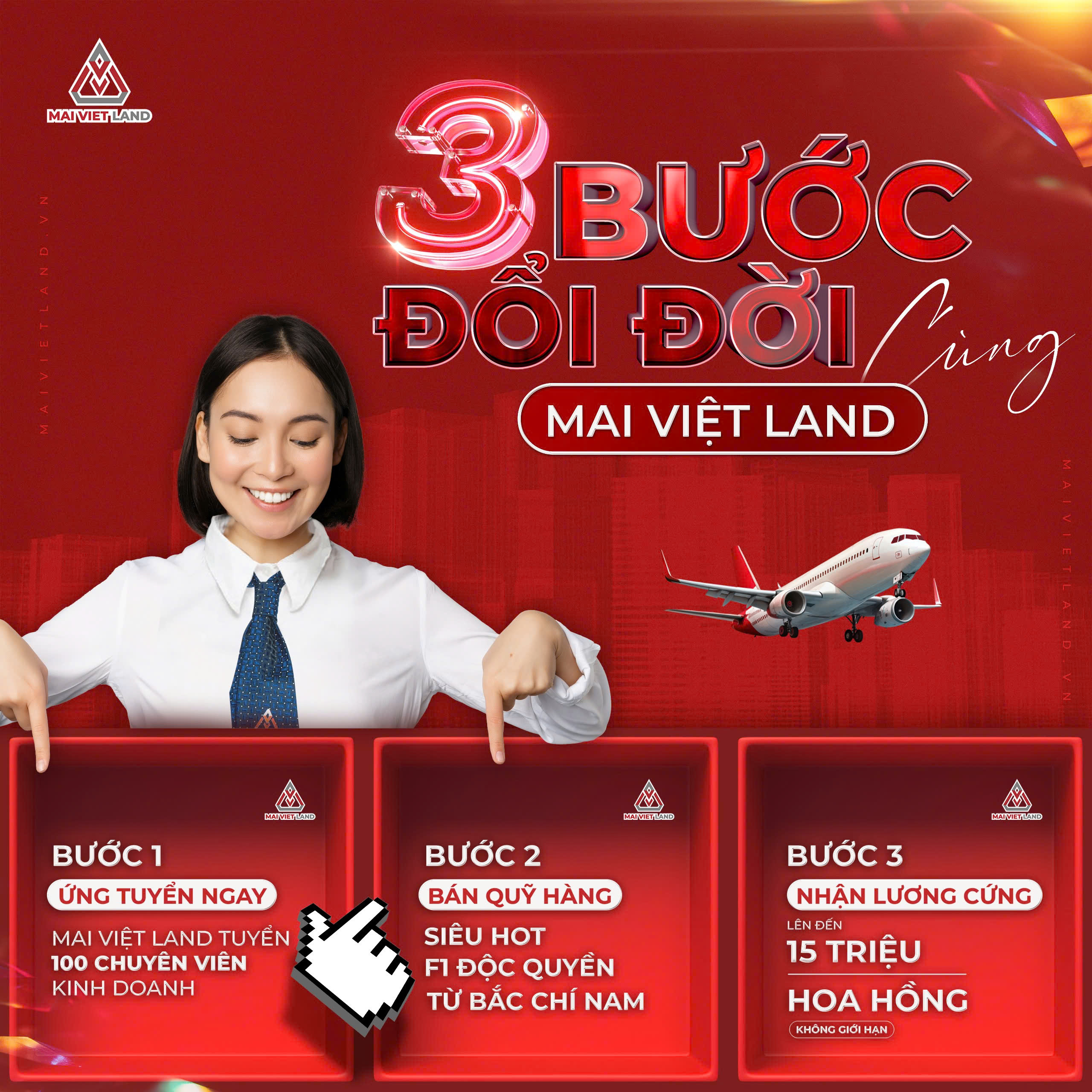 CƠ HỘI VIỆC LÀM TẠI MAI VIỆT LAND - KHÔNG YÊU CẦU BẰNG CẤP - HOA HỒNG KHÔNG GIỚI HẠN - QUỸ HÀNG PHONG PHÚ