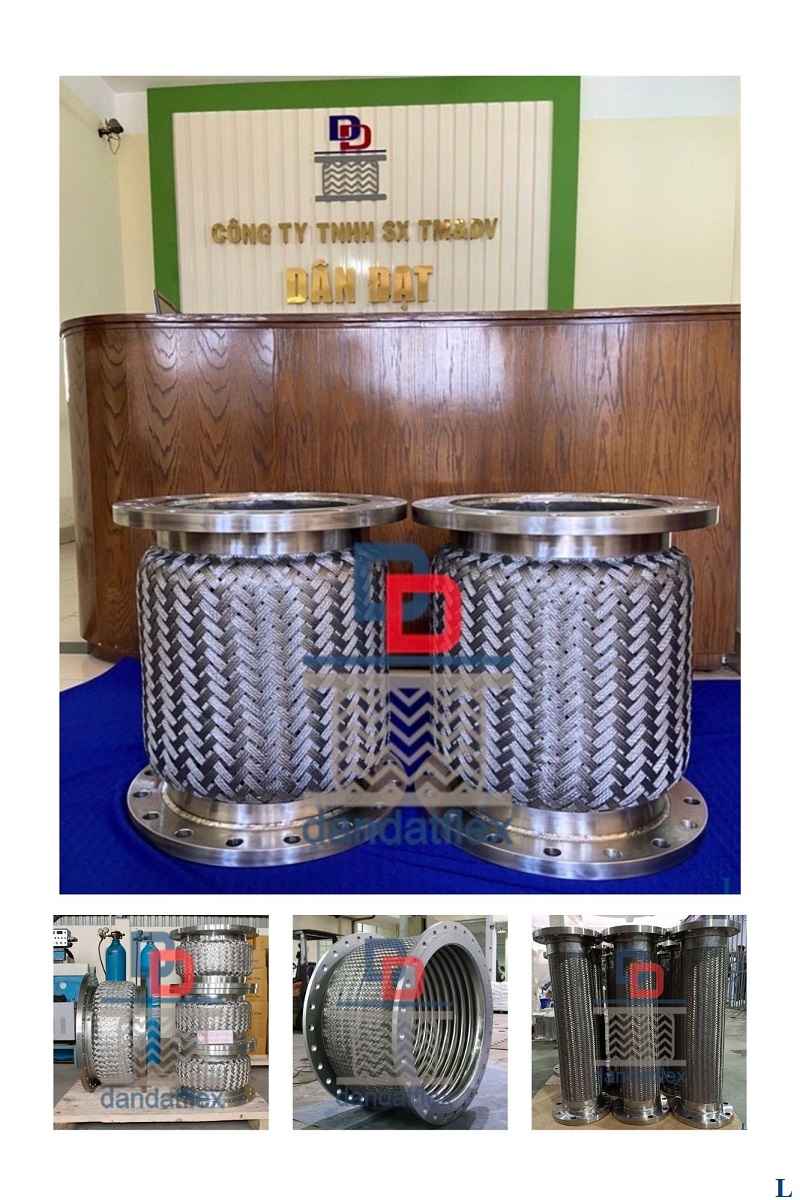 Khớp nối mềm chống rung, Khớp nối giảm chấn, Ống chống rung inox, Mối nối mềm