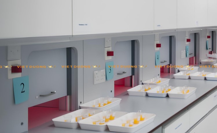Thiết kế Lắp đặt, Bàn thí nghiệm cảm quan, Sensory Laboratory Table, Sensory Analysis Laboratory, phòng thí nghiệm, Nhà thầu chuyên nghiệp cho các dự án