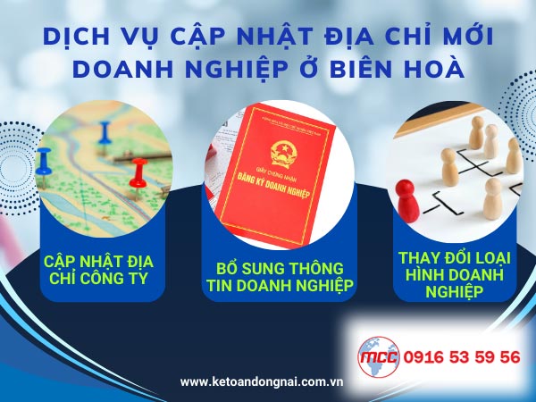 Minh MCC hỗ trợ cập nhật địa chỉ doanh nghiệp