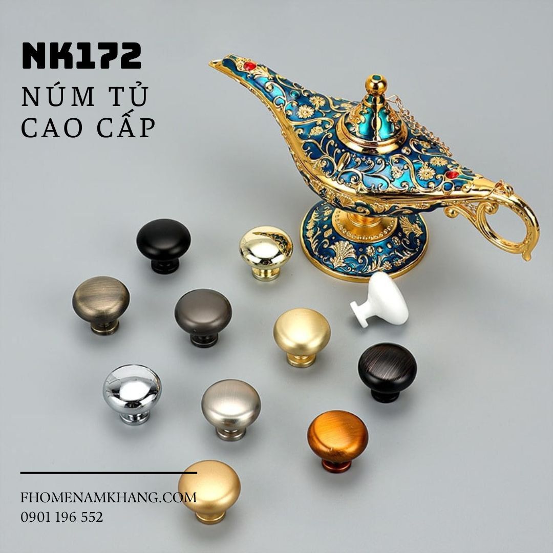 Núm tủ cao cấp thiết kế dạng tròn NK172 | Zalo 0901 196 552