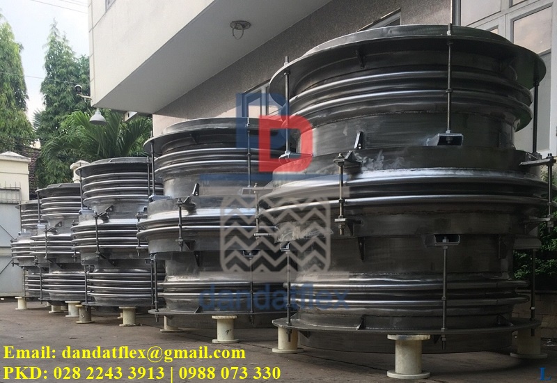 Khớp nối co giãn kim loại, ống bù trừ giãn nở nhiệt, khớp giãn nở nhiệt inox