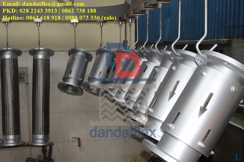 Ống bù trừ giãn nở Steam, Khớp nối giãn nở đường hơi, Khớp co giãn nhiệt inox