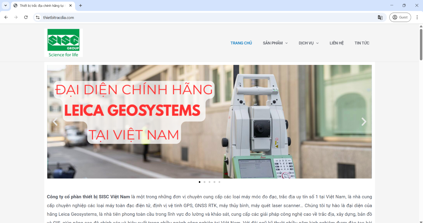 Thiết bị trắc địa Leica chính hãng, mới 100% chưa qua sử dụng