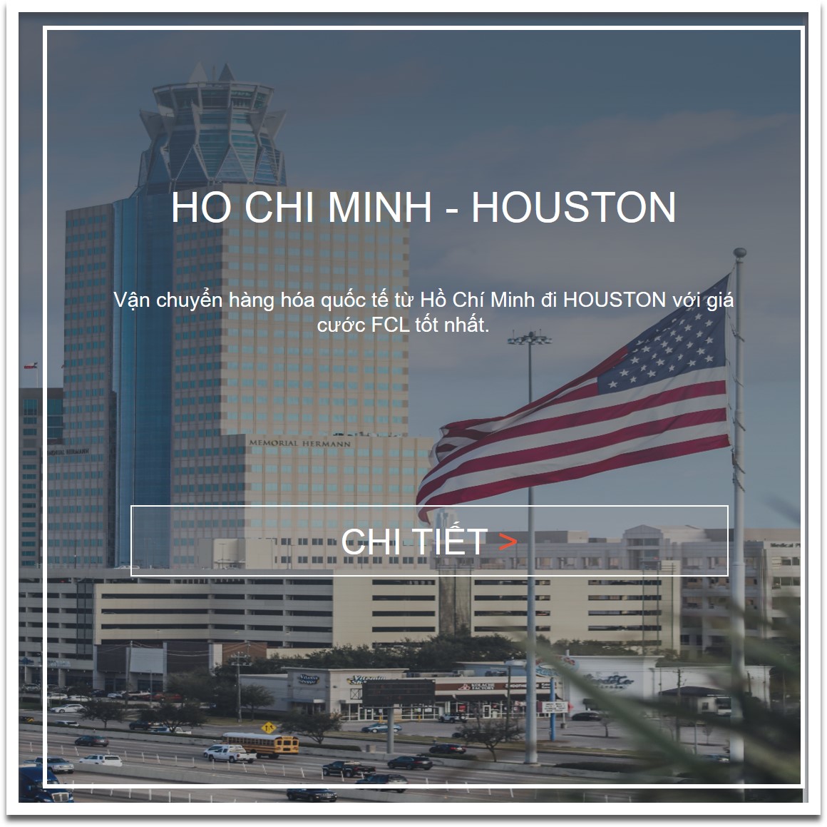 Giá cước vận chuyển hàng từ Hồ Chí Minh đi Houston