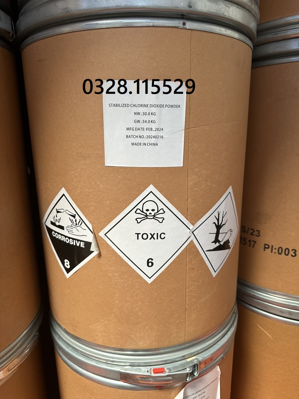 Cần bán Clorine dioxit, ClO2 diệt khuẩn, sát trùng, xử lý nước ao nuôi, diệt nấm thuỷ sản
