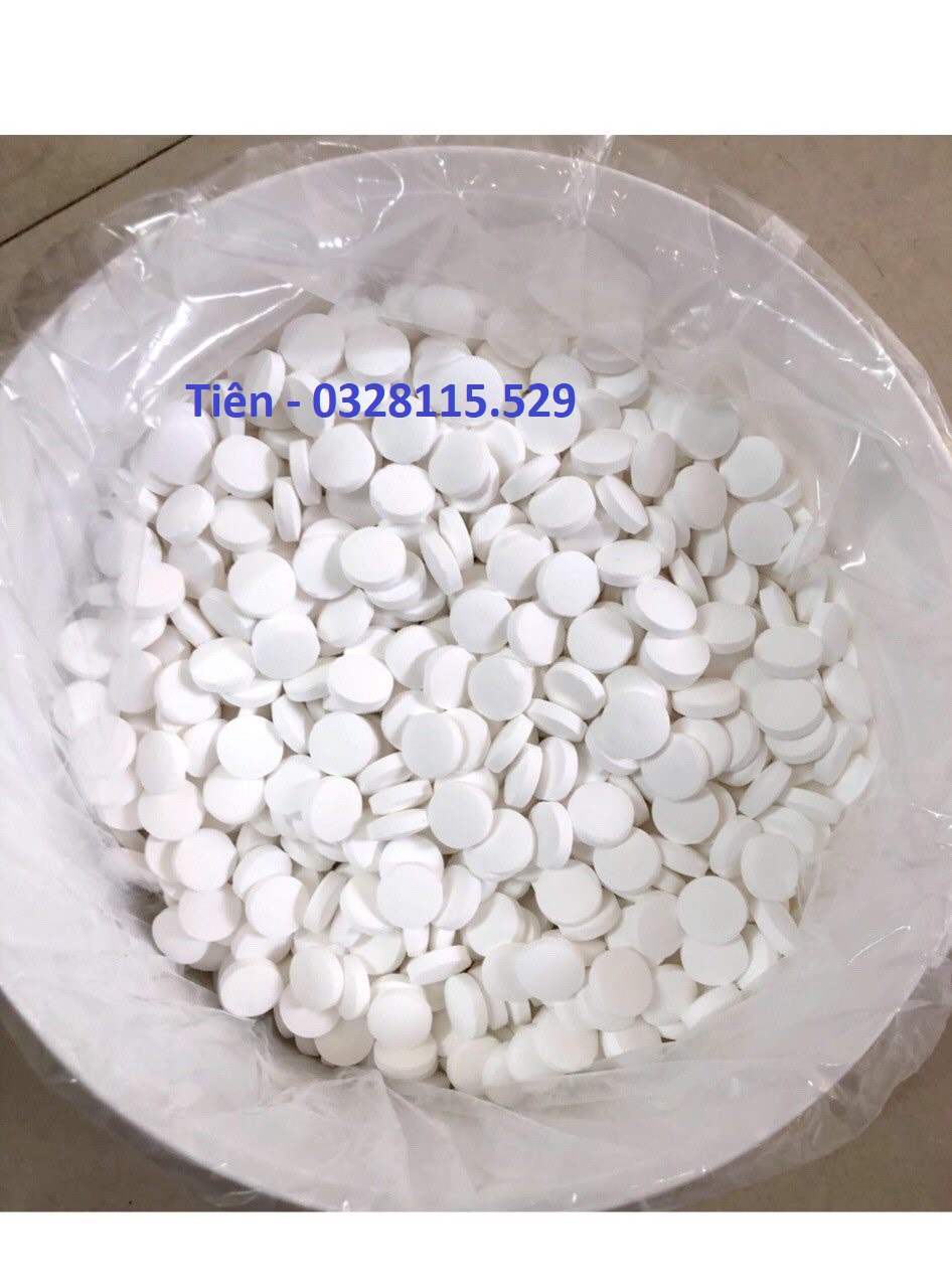 TCCA Viên 2G, TCCA viên xử lý nước, diệt khuẩn nước ao nuôi