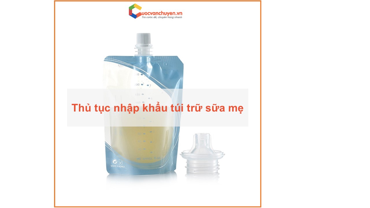 Thủ Tục Nhập Khẩu Túi Trữ Sữa Mẹ
