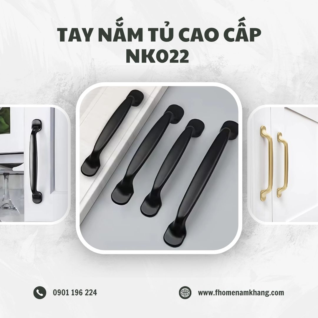 Tay nắm tủ cao cấp NK022 | Zalo 0901 196 224